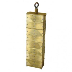 Conjunto de molde de cemento, 8 muestras, profundidad simple, latón