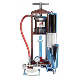 Filtro prensa de baja presión para montaje con conjunto hidráulico de peso muerto