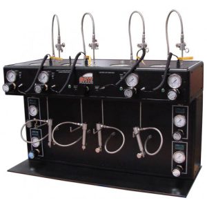 Filtro Prensa, HTHP, 4 unidades, con reguladores y controladores de temperatura