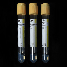 Tubo Amarillo Activador De Coagulo   Gel Separador 5ML