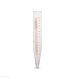 Tubo cónico graduado rojo