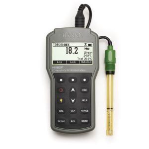 Medidor profesional de resistividad con celda de flujo